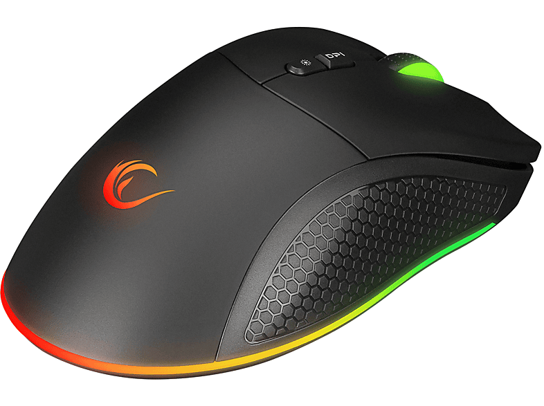 RAMPAGE SMX-R53 Snapper USB 7200 dpi RGB Aydınlatmalı Oyuncu Mouse Siyah_5