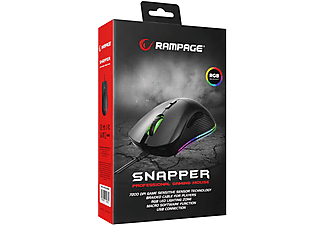 RAMPAGE SMX-R53 Snapper USB 7200 dpi RGB Aydınlatmalı Oyuncu Mouse Siyah_7