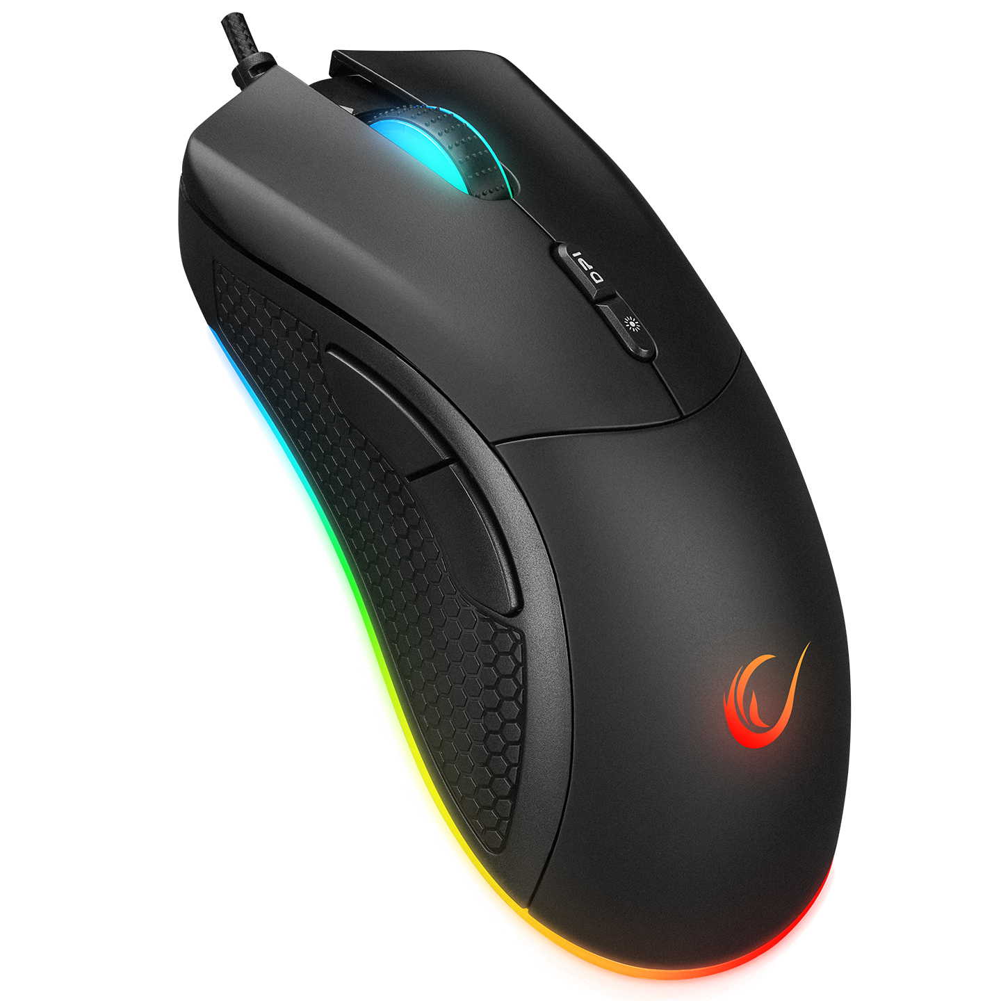 RAMPAGE SMX-R53 Snapper USB 7200 dpi RGB Aydınlatmalı Oyuncu Mouse Siyah