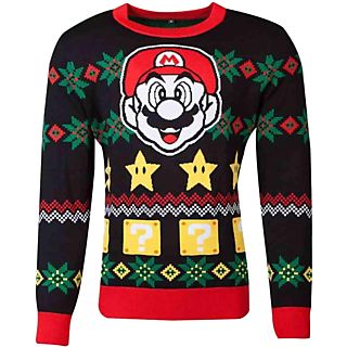 DIFUZED Nintendo: Super Mario - Christmas - Maglione di Natale (Multicolore)