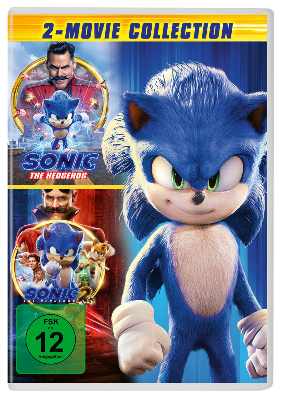 Sonic the Hedgehog Filmsammlung DVD Cover. Sonic ist rechts.