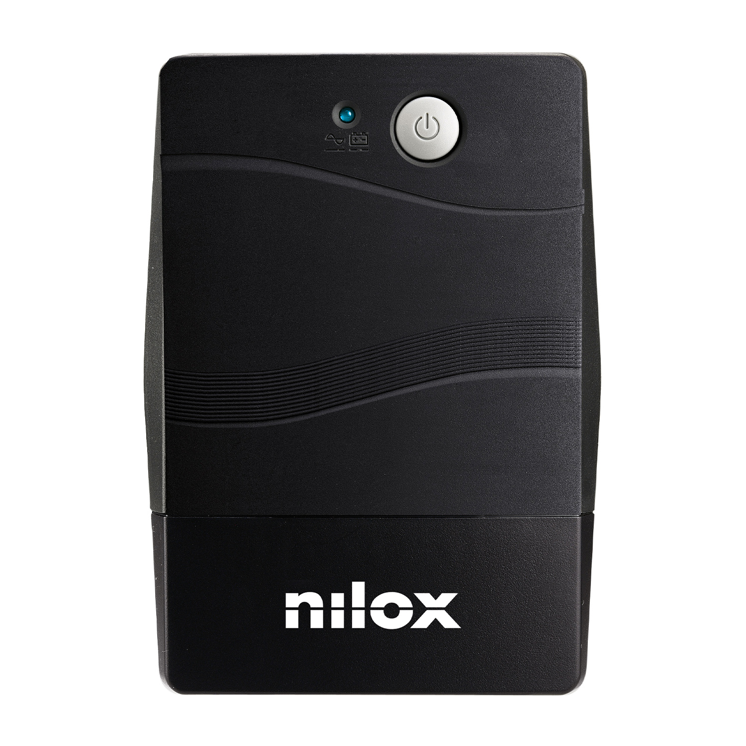 Un dispositivo UPS nilox nero.