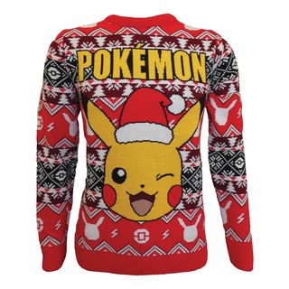 DIFUZED Nintendo : Pokémon Pikachu - Christmas - Pull de Noël (Multicolore)