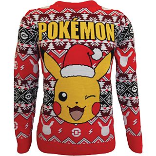 DIFUZED Nintendo: Pokémon Pikachu - Christmas - Maglione di Natale (Multicolore)