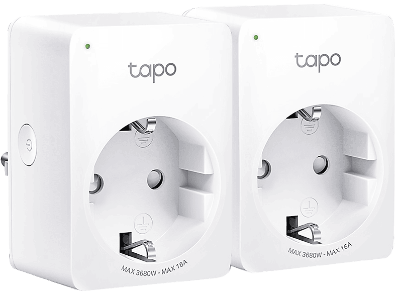 TP LINK Tapo P110 Mini Wi-Fi-s okos konnektor, fogyasztás mérővel, 2-es csomag (Tapo 2-pack)