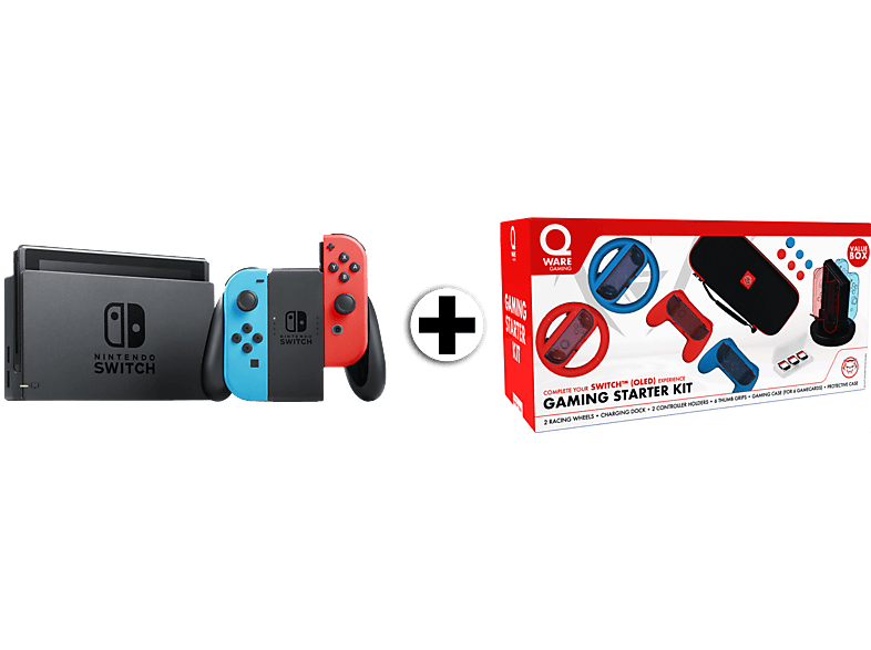 Nintendo Switch Rood En Blauw + Gaming Bundel