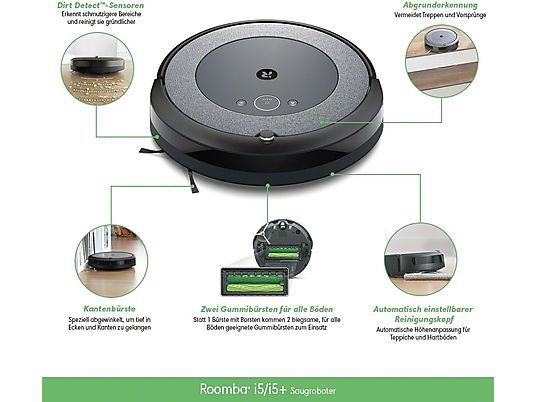 IROBOT Roomba i5+ (i5658) - Robot aspiratore (Grigio)