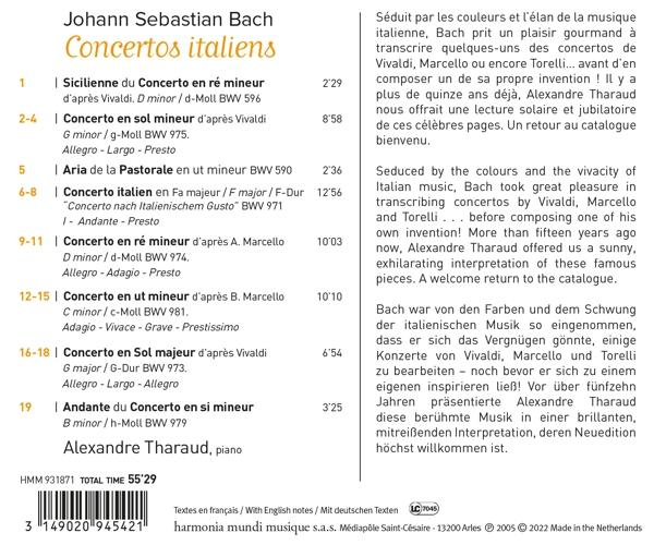 Alexandre Tharaud - Concertos Italiens  - (CD)