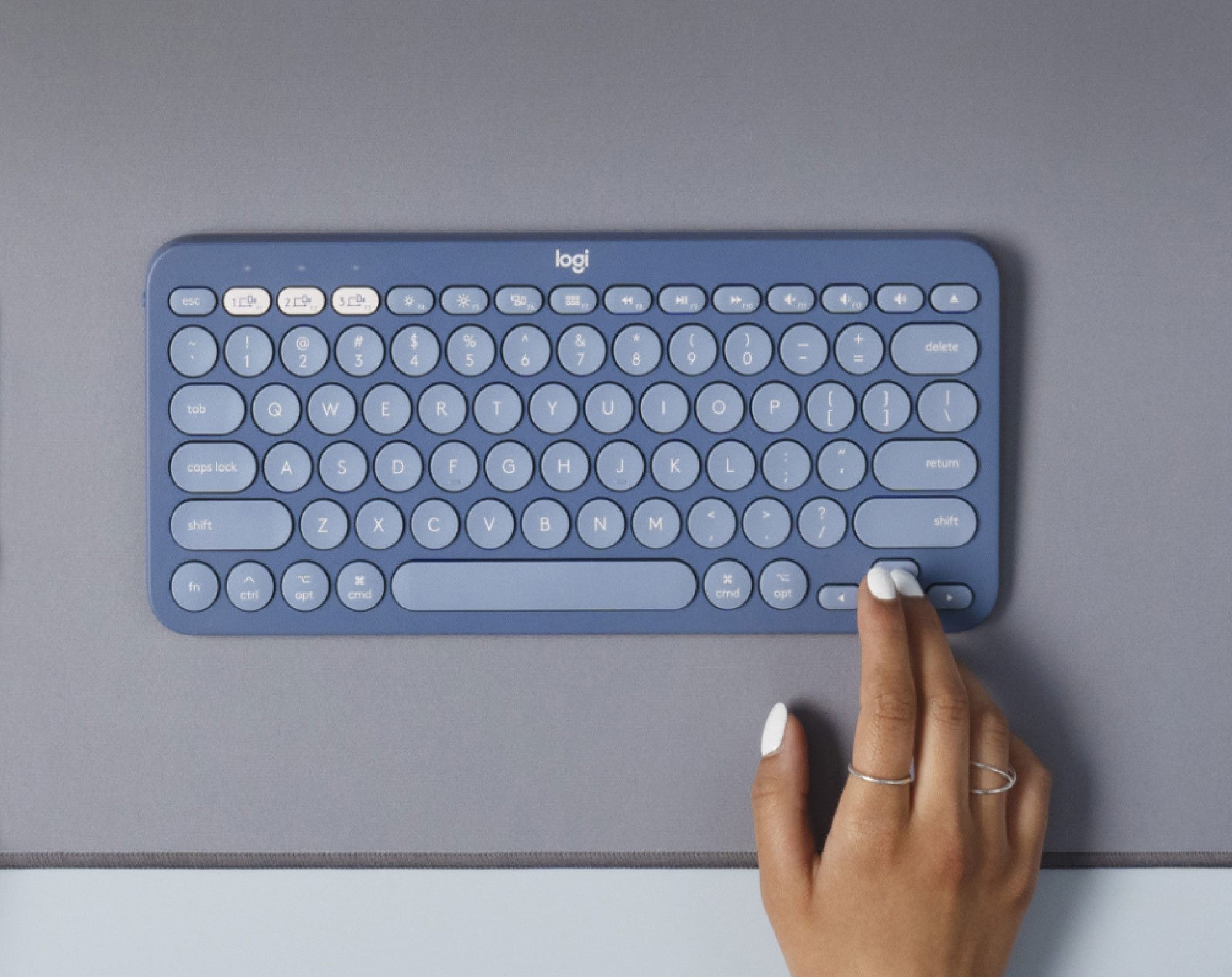 LOGITECH Clavier sans fil pour Mac K380 AZERTY Myrtille (920-011174)