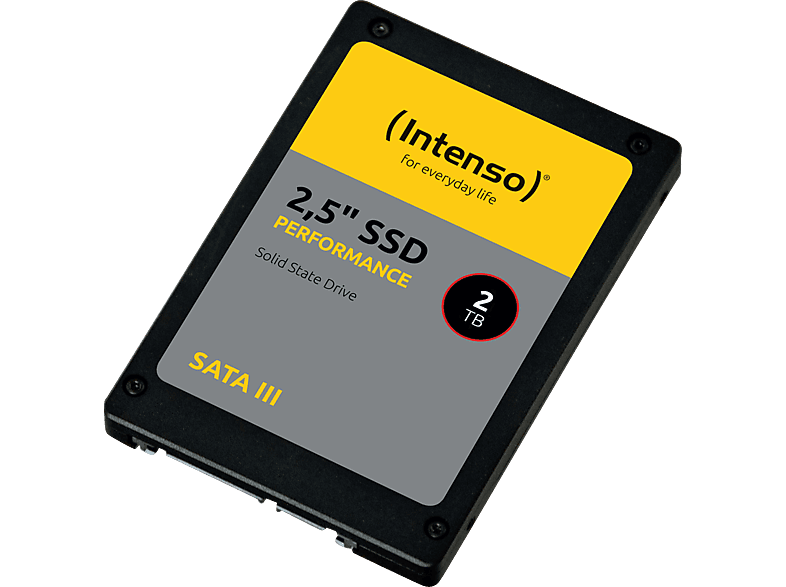INTENSO SATA III Performance Festplatte, 2 TB SSD SATA 6 Gbps, 2,5 Zoll, intern