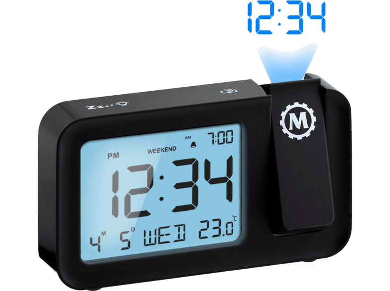 Oregon Scientific Night Owl '86 Digital Projection Alarm Clock Black
