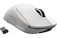 LOGITECH PRO X SUPERLIGHT - Mouse per gaming, Senza cavi, Ottica con LED, 25600 dpi, Bianco