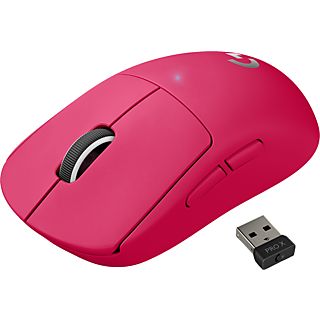 LOGITECH PRO X SUPERLIGHT - Mouse per gaming, Senza cavi, Ottica con LED, 25600 dpi, Rosa