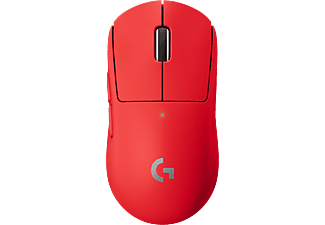 LOGITECH PRO X SUPERLIGHT - Souris de jeu, Sans fil, Optique avec diodes électroluminescentes, 25600 dpi, Rouge