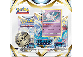 CARTE DA GIOCO POKEMON 3 Pack Tempesta Argentata