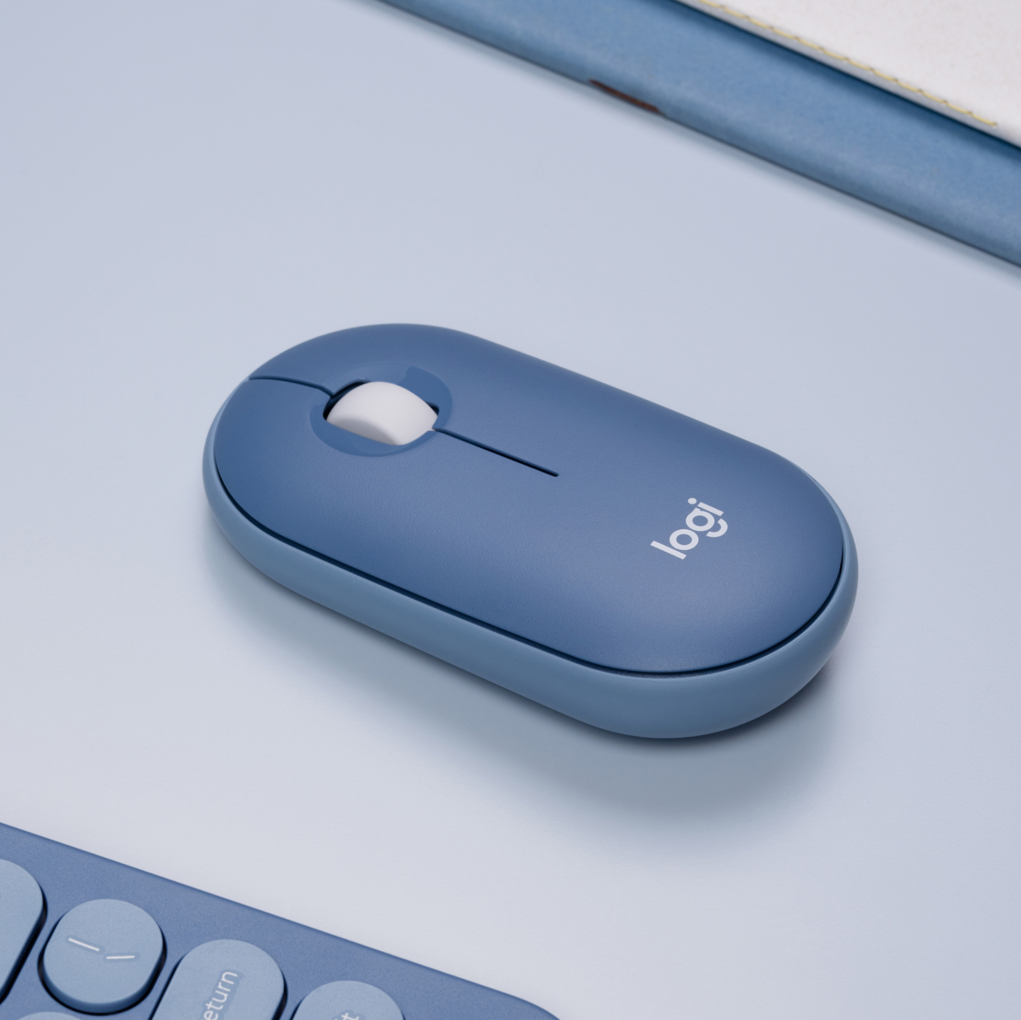 LOGITECH Draadloze muis Pebble M350 Blueberry (910-006753)