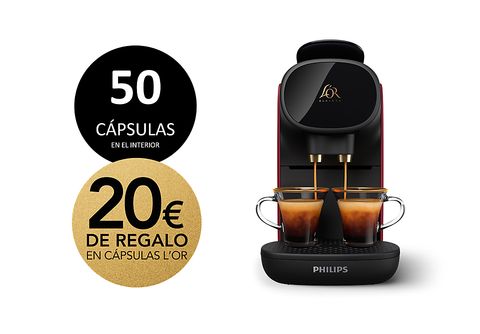 Philips Cafetera Capsulas LM8012/00 L´OR Barista Negro