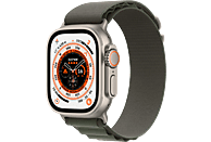 APPLE Watch Ultra GPS+CEL 49 TIT W LARGE Smartwatch Titan Gewebe, 165 - 210 mm, Alpine grün