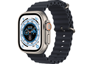 APPLE Watch Ultra GPS+CEL 49 TIT W Smartwatch Titan Elastomer, 130-200 mm, Mitternacht