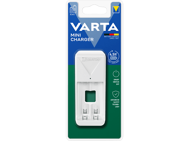 Varta Mini Charger inkl. 2x Recharge Accu Power AA 2100 mAh; Batterieladegerät — Foto 2 von 2