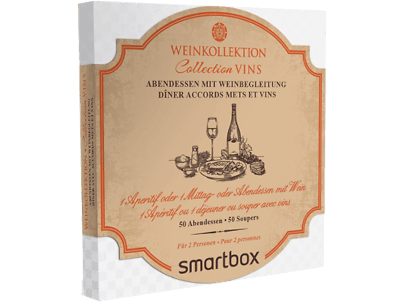SMARTBOX Abendessen mit Weinbegleitung - Geschenkbox