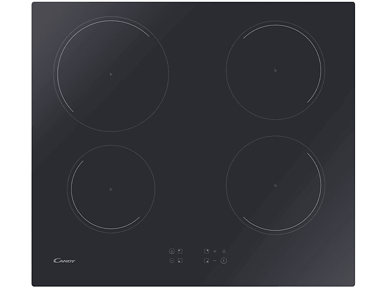 Candy Idea KRCDJ642 Piano Cottura a Induzione 4 Fornello 59 cm (Nero)