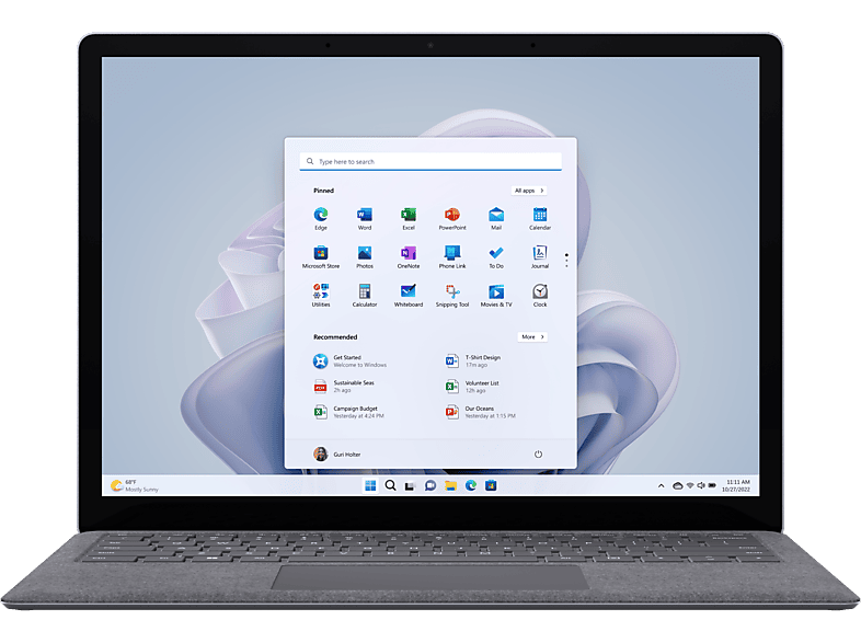 M1 Microsoft Surface Laptop 5 R2I-00020③ MICROSOFT Surface Laptop 5, Notebook, mit 13.5 