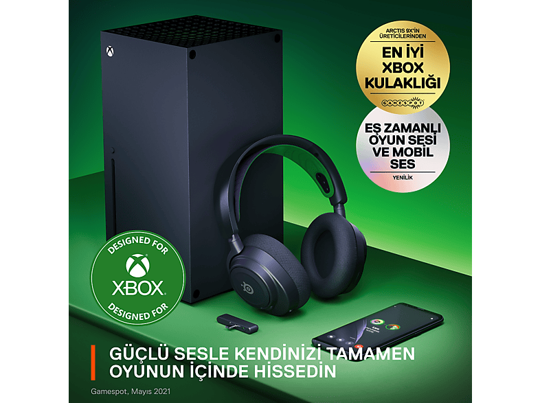 STEELSERIES Arctis Nova 7X Kablosuz Çoklu Sistemli Oyuncu Kulak Üstü Kulaklık Siyah_2