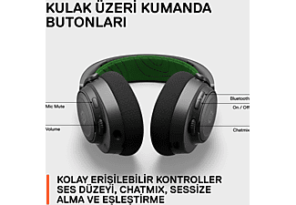 STEELSERIES Arctis Nova 7X Kablosuz Çoklu Sistemli Oyuncu Kulak Üstü Kulaklık Siyah_10