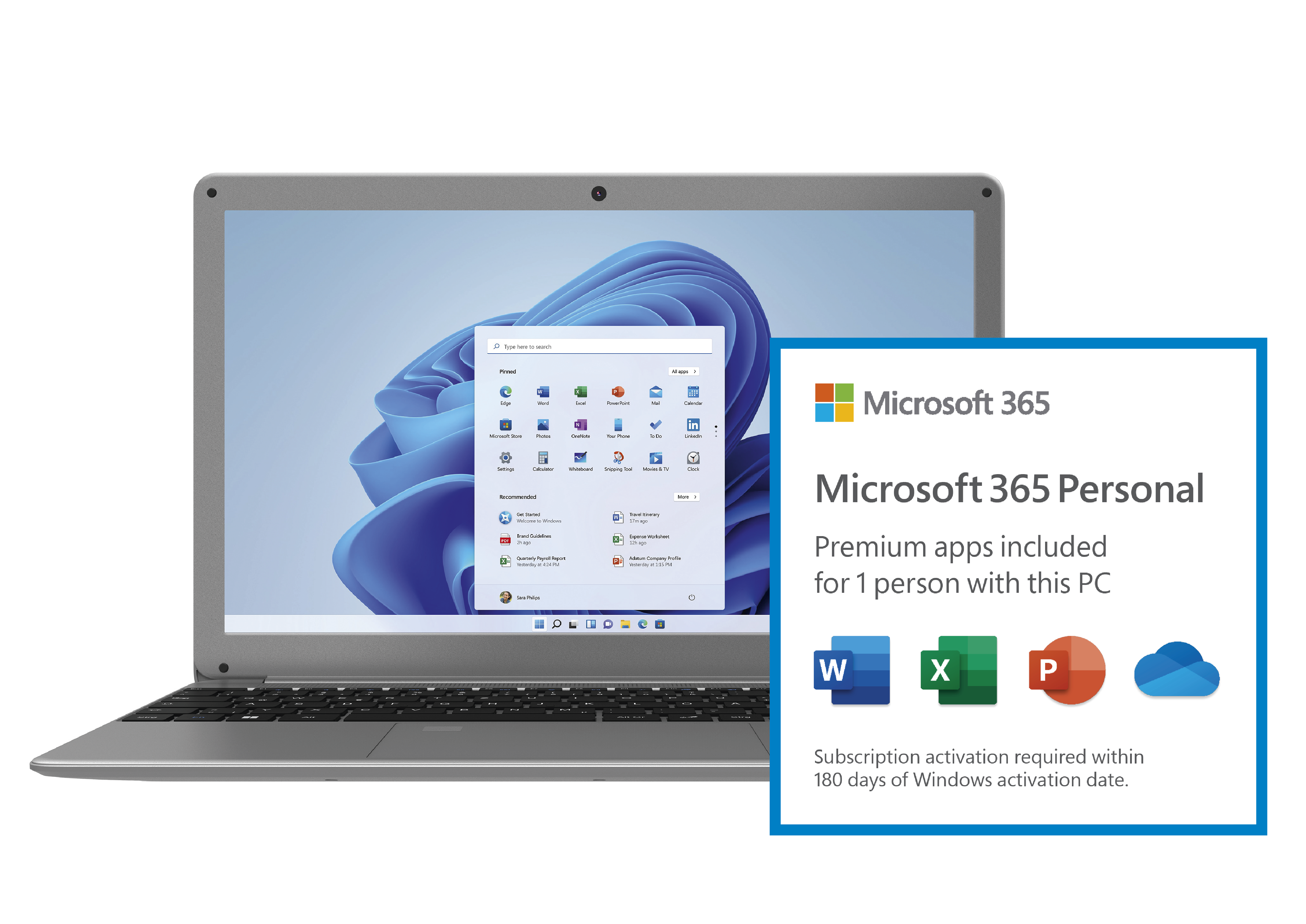 PEAQ Laptop Classic C151V Intel Celeron N4020 (400509)