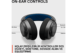 STEELSERIES Arctis Nova 7P Kablosuz Çoklu Sistemli Oyuncu Kulak Üstü Kulaklık Siyah_9