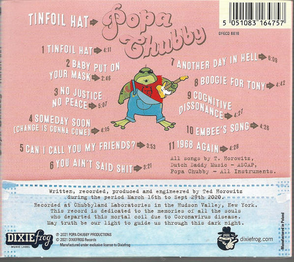 Popa Chubby - Tinfoil Hat  - (CD)