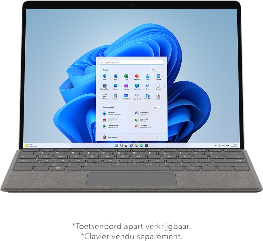 MICROSOFT Surface Pro 9 Intel Core i7-1255U 512 GB 16 GB RAM Wi-Fi Platinum (QIX-00004)