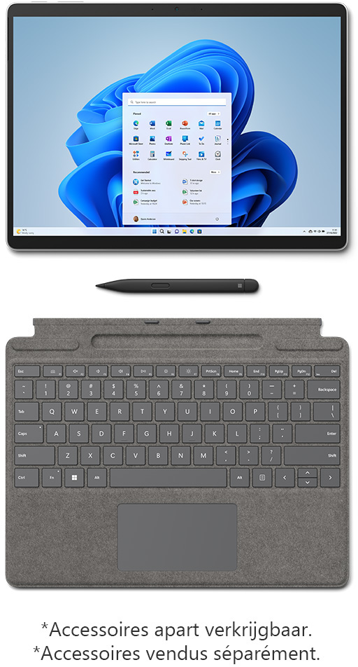 MICROSOFT Surface Pro 9 Intel Core i7-1255U 512 GB 16 GB RAM Wi-Fi Platinum (QIX-00004)