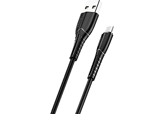 USAMS micro usb kábel; 1 méter; fekete (SJ365USB01)