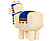 MATTEL Minecraft: Llama - Plüschfigur (Creme)