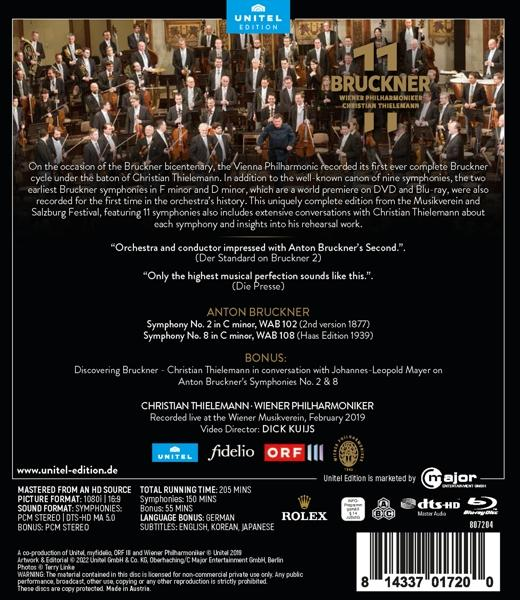 Thielemann 8 And Symphonies - Wiener - Philharmoniker (Blu-ray) Nos.2 Christian