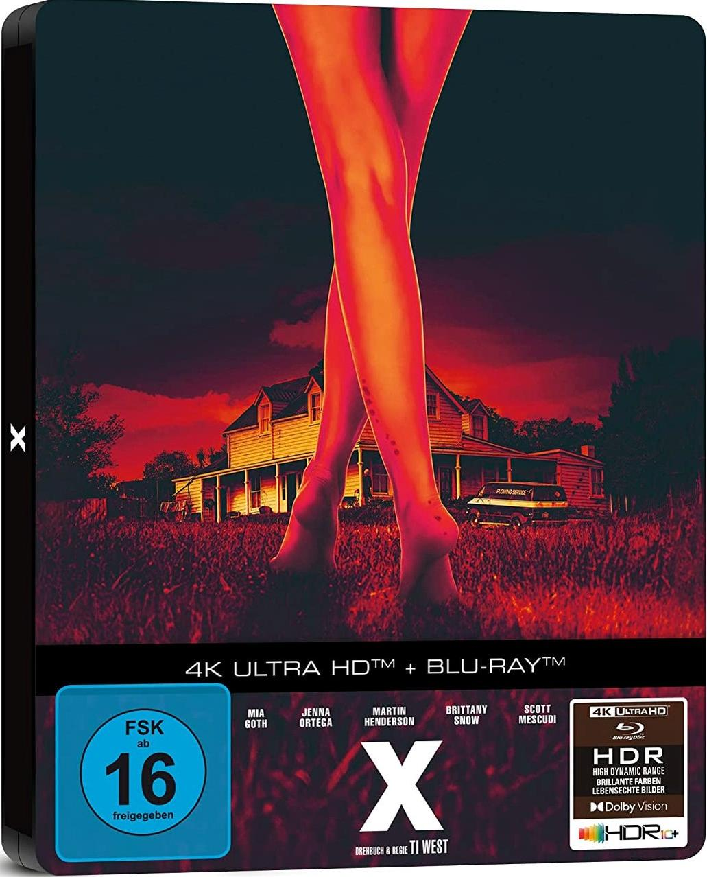 Filmcover mit Beinen, einem Haus und rotem Himmel.