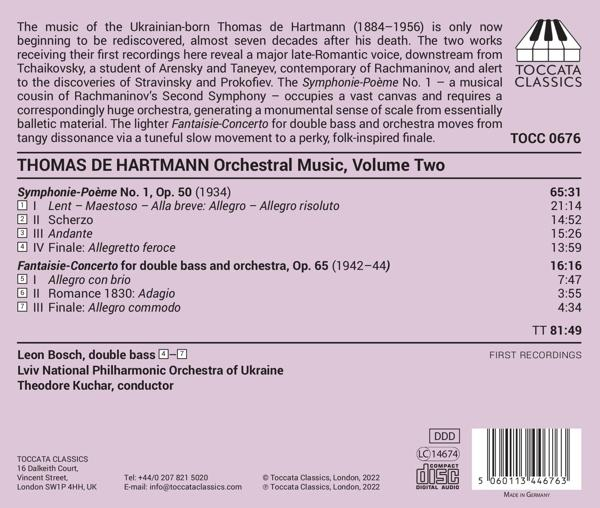 Bosch/Kuchar/Lviv National Philharmonic Orchestra - Orchestral Music,Volume Two  - (CD)