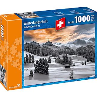 CARTA MEDIA Winterlandschaft Hoher Kasten - Puzzle (Mehrfarbig)