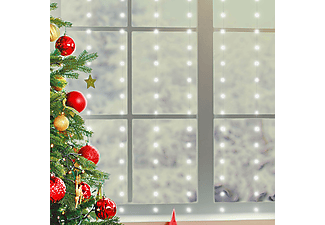 CHRISTMAS LIGHTING beltéri Micro LED-es fényfüggöny, 3x2m, 200 LED, hidegfehér (MLF 200/WH)