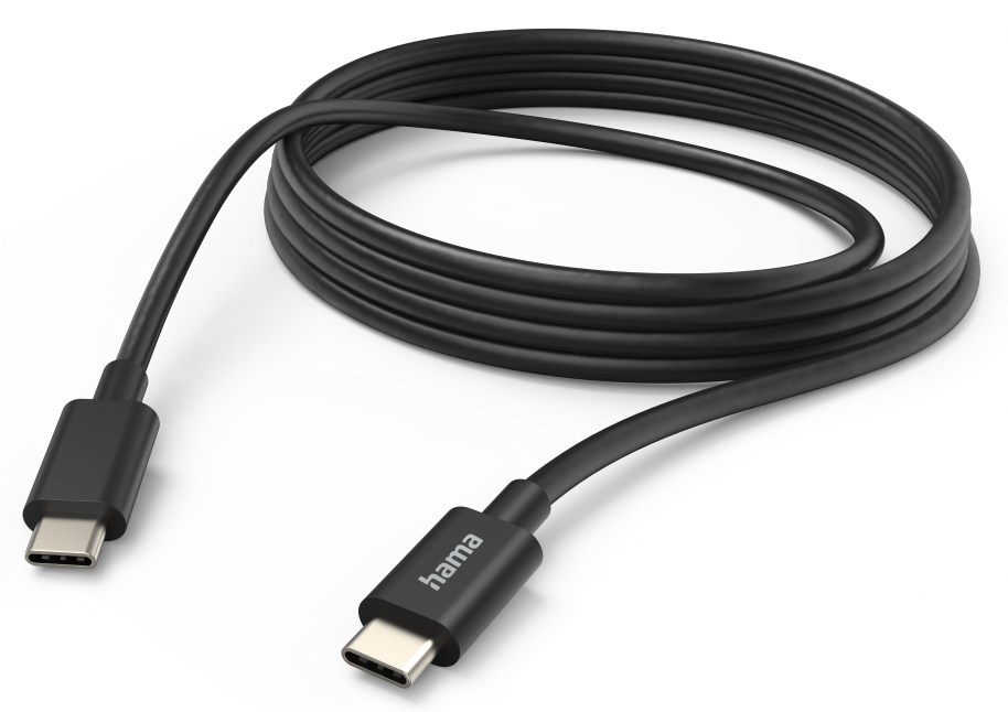 HAMA FIC E3 Type-C kábel, 3A, 3 méter, fekete (201593)