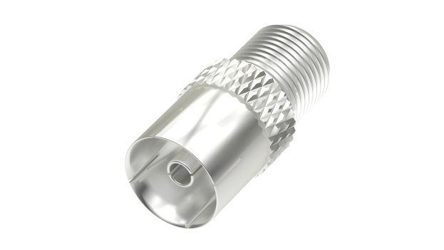 HAMA FIC ST adapter, SAT F aljzat-KOAX aljzat, ezüst (205224)