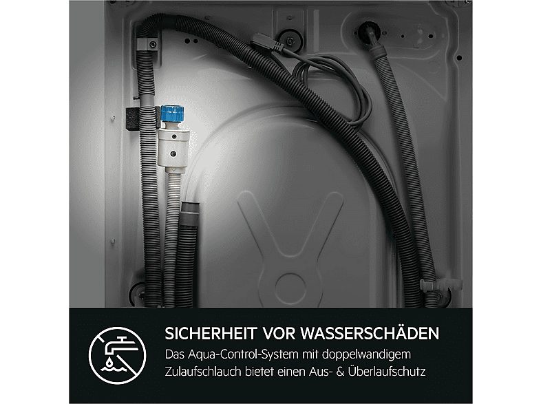 AEG L6FBA51680 Serie 6000 ProSense® mit Mengenautomatik Waschmaschine (8 kg, 1551 U/Min., A, Frontlader) — Foto 4 von 5