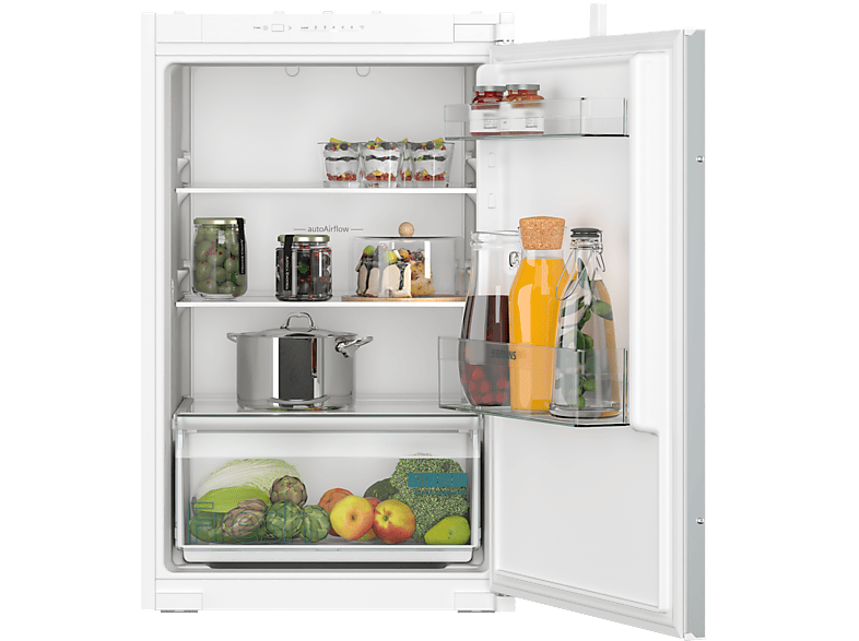 Siemens KI21RNSE0 Kühlschrank, Schlepptürtechnik (E, 874 mm hoch, Weiß, 136 l)