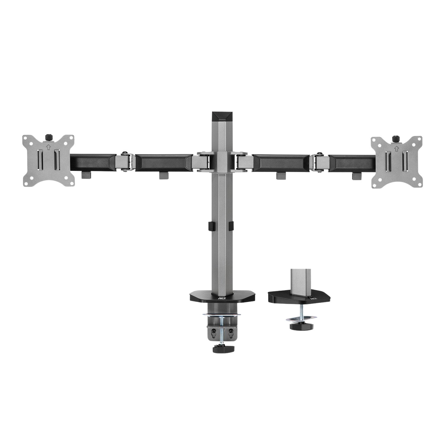 Act Ac8336 Monitorarm 2x Zilver