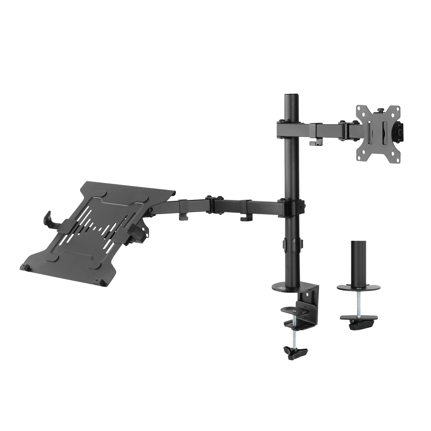 Act Ac8305 Monitorarm Met Laptophouder