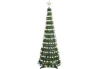 EMOS beltéri, LED karácsonyfa fényfüzérrel és csillaggal, 1,5 méter, 244LED, távirányító, RGB (D5AA02) ()