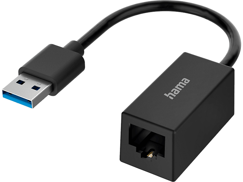 HAMA FIC hálózati gigabit ethernet adapter, USB 3.0, fekete (200325)