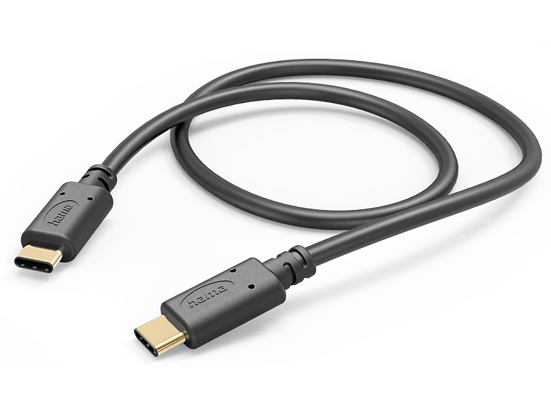 HAMA FIC E3 adatkábel USB 2.0 Type-C-Type-C (480MBPS), 1,5 méter, fekete (201591)